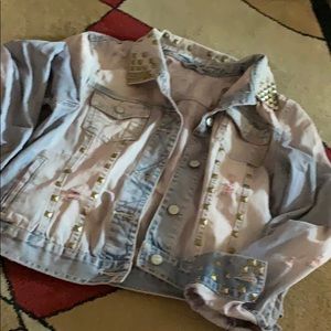 Studded jean jacket